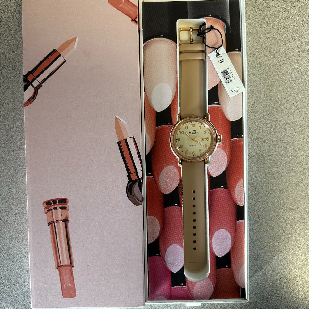 Shinola Detrola "The Pinky" watch NEW w/ tags